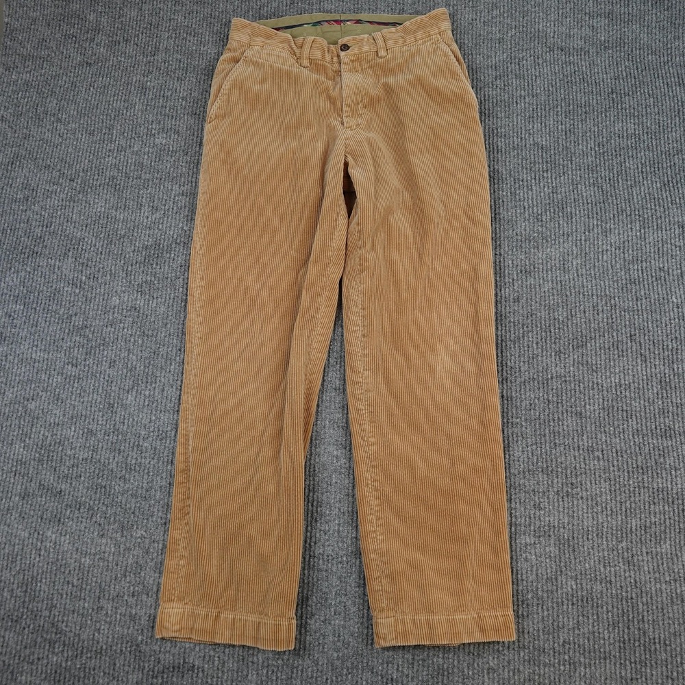 Polo Ralph Lauren Pants Mens 31x30 Beige Corduroy Preston Chino Straight